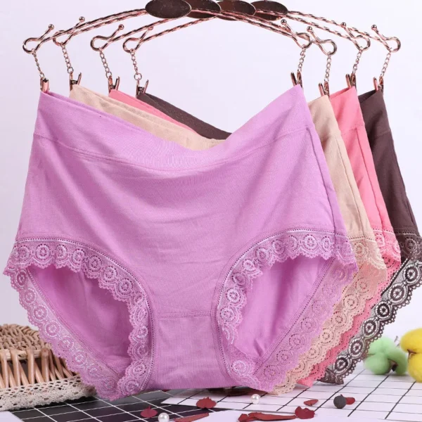 60-120kg Women Large Plus Size High Waist Underwear Belly Holding Sexy panties - Image 2