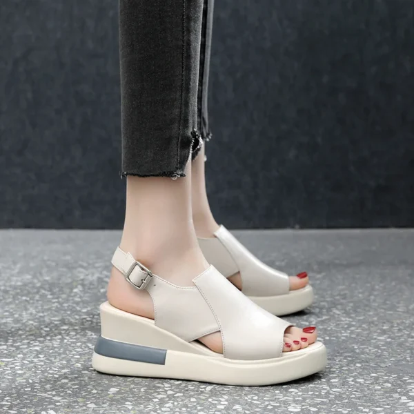 Women's Platform Wedge Sandals New Summer High-heeled Shoes - Image 2