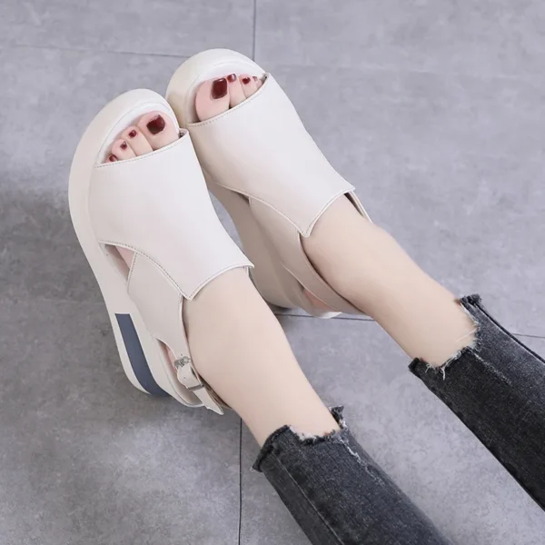 Women's Platform Wedge Sandals New Summer High-heeled Shoes - Image 4