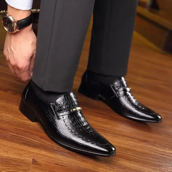 Mens PU Luxury Leather Shoes - Image 3