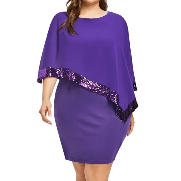 Elegant Plus Size Sexy Off Shoulder Party Dresses for Women - Image 2